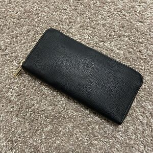 Faux Leather Black Wallet / Clutch